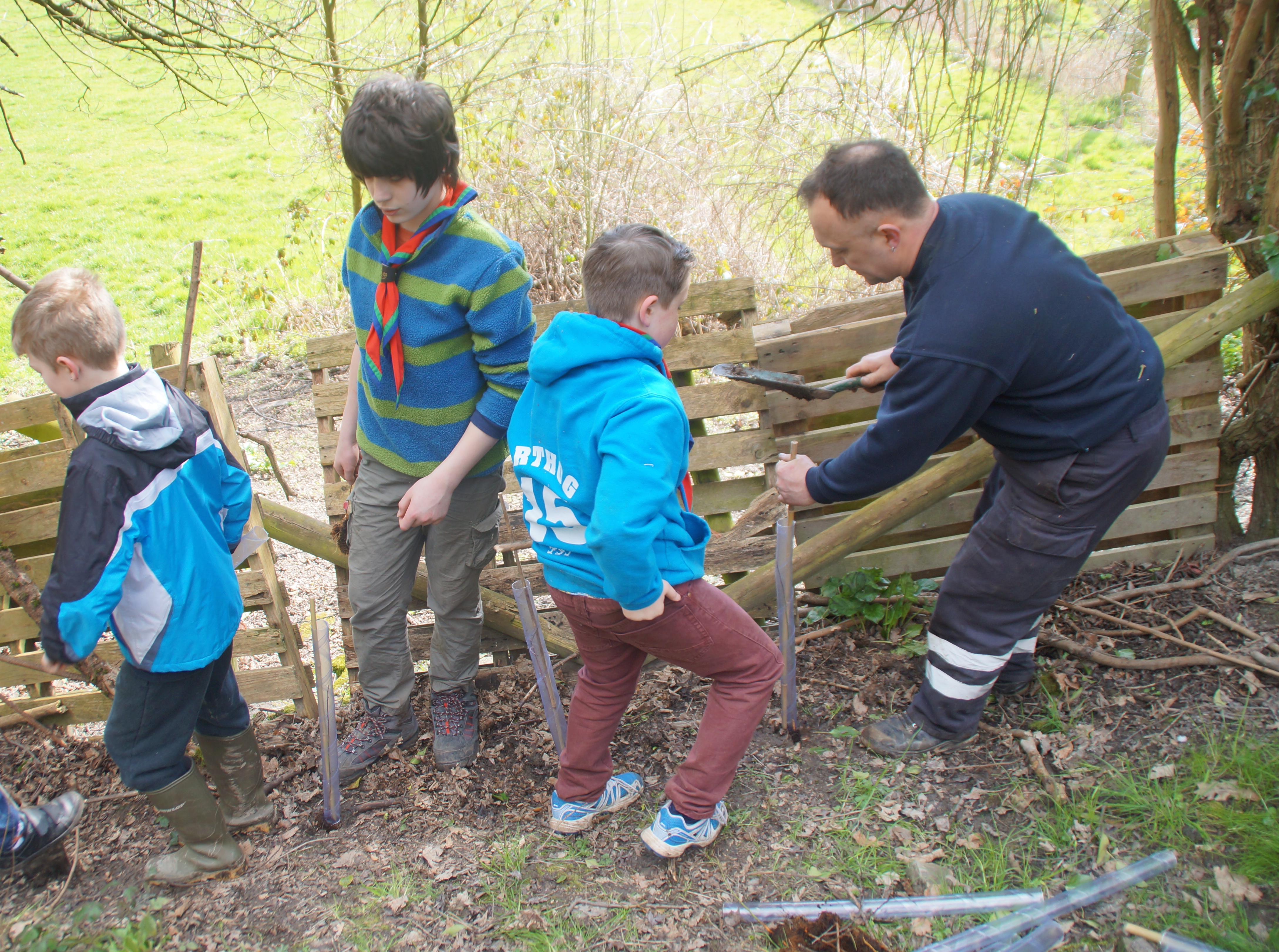 1st Broseley Scouts Plant Trees