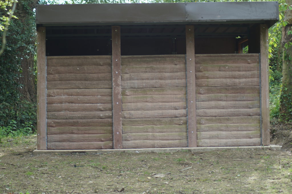 Front of the bird hide