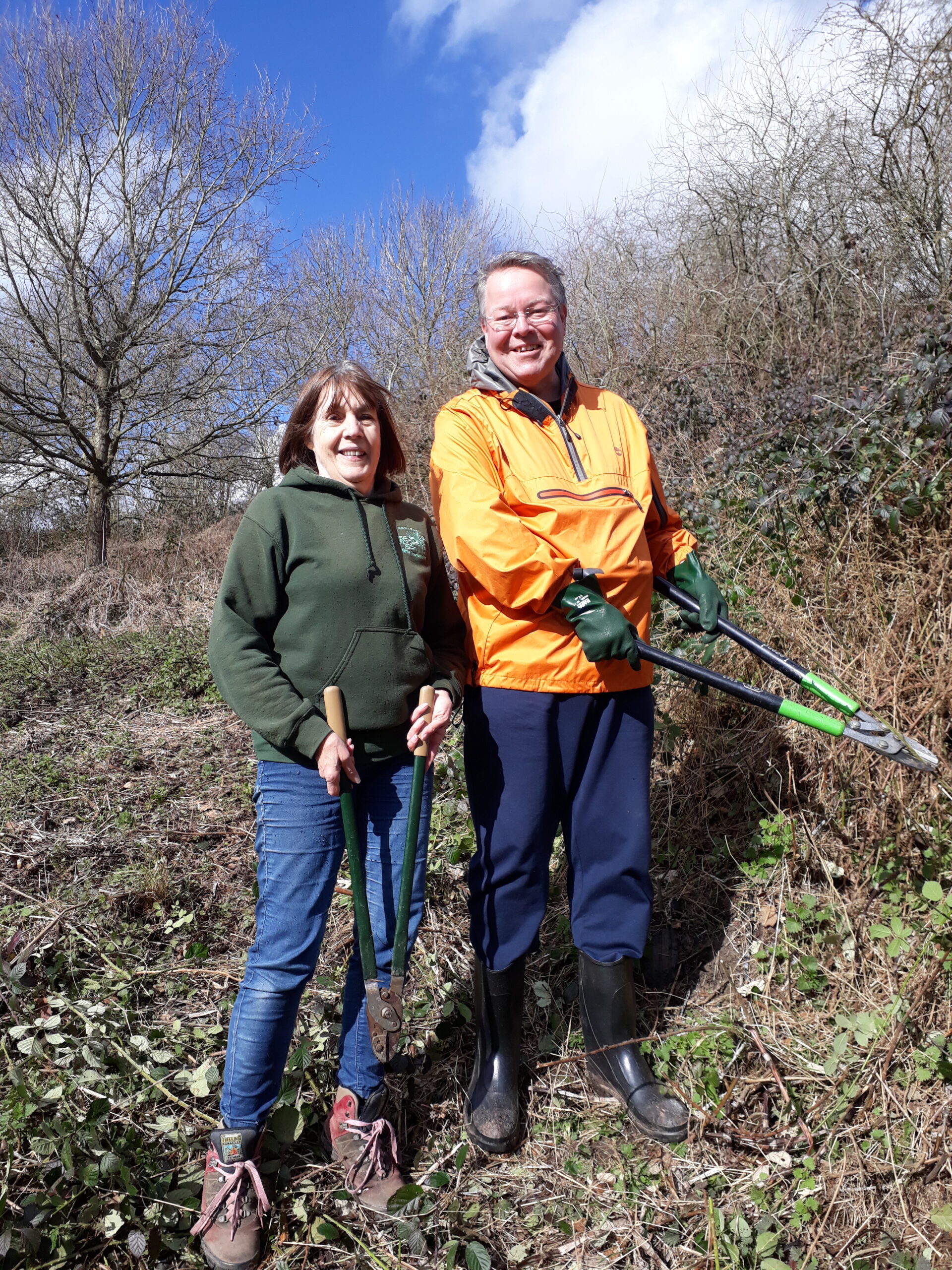 Andy Miles with Val Harrison