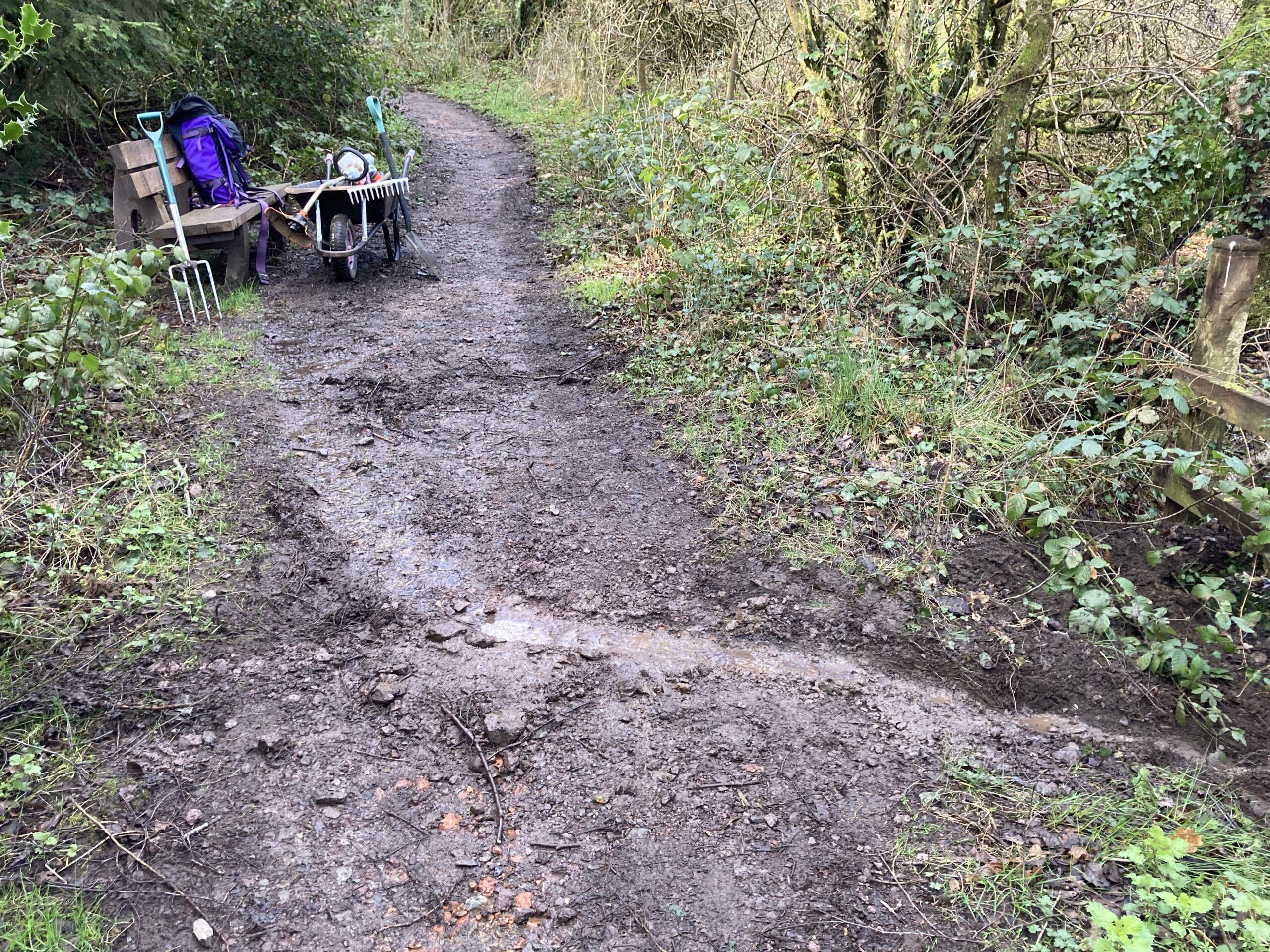 Drainage work to the Bridle Way